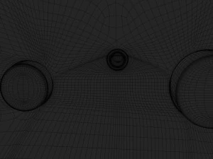 컴퓨터의 오디오 스피커 3D 모델