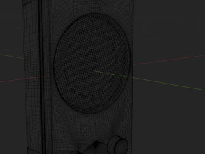 컴퓨터의 오디오 스피커 3D 모델