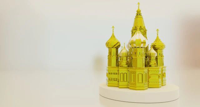 st basilicum de gezegende in de kerk van moskou 3D Model .c4d .max .obj .3ds .fbx .stl .blend 