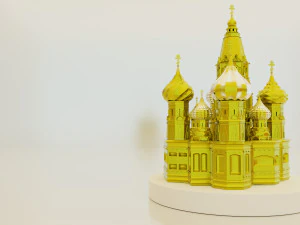 S&atilde;o Bas&iacute;lio, o Aben&ccedil;oado na Igreja de Moscou Modelo 3D