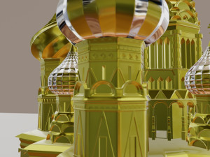 st basil the blessed in moscow church Modelo 3D