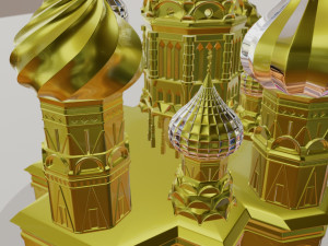 st basil the blessed in moscow church Modelo 3D