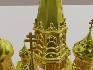 st basil the blessed in moscow church Modelo 3D