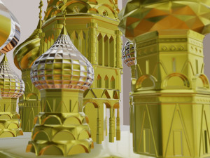 st basil the blessed in moscow church Modelo 3D