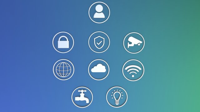 3d icons for user internet video surveillance electricity Modèle 3D .c4d .max .obj .3ds .fbx .stl .blend 