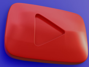 youtube icon 3D Model