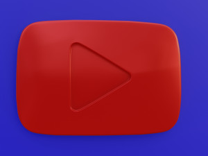 youtube icon 3D 模型