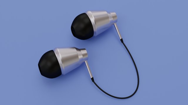 headphones for your phone 3D Model .c4d .max .obj .3ds .fbx .stl .blend 