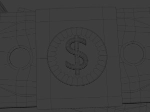 simplified model of a bundle of dollars 3D मॉडल
