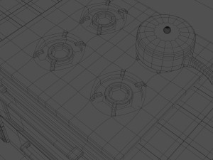 toy kitchen with furniture 3D Модель