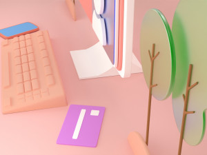 toy desktop computer Modèle 3D