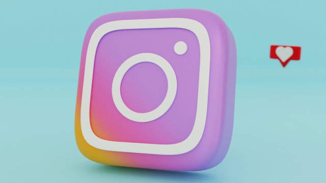 instagram icon 3D मॉडल .c4d .max .obj .3ds .fbx .stl .blend 