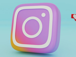 instagram icon 3D Модель