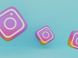 instagram icon 3D मॉडल