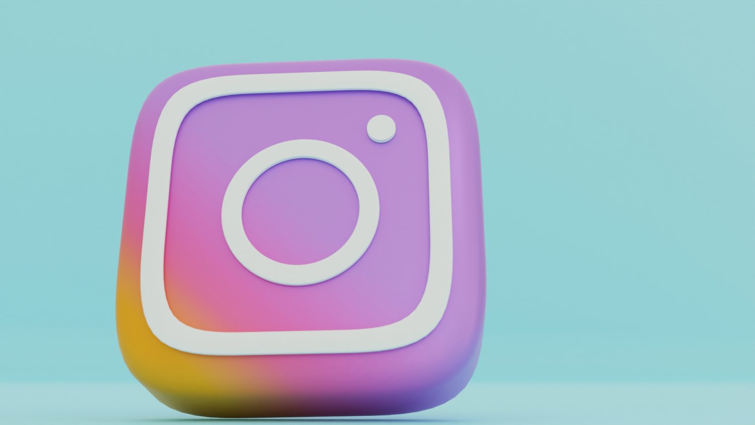 Social media 3d instagram icon Royalty Free Vector Image