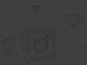 instagram icon 3D मॉडल