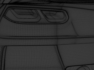 sports car similar to a chevrolet 3D Model