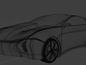 sports car of the future 3D 모델