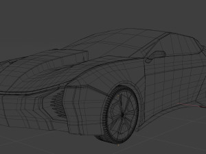 sports car of the future 3D 모델