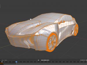 sports car of the future 3D 모델