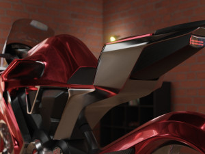 a motorcycle from the future low-poly Modèle 3D