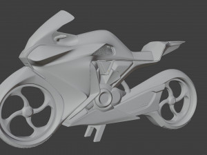 a motorcycle from the future low-poly Modèle 3D