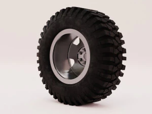 off-road wheel low-poly 3D Model