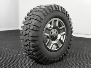 off-road wheel low-poly 3D Model