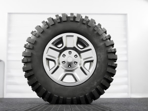 off-road wheel low-poly 3D Model