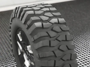 off-road wheel low-poly 3D Model