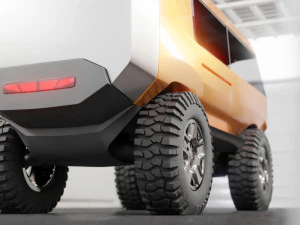 minibus suv low-poly 3D Model