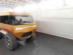 minibus suv low-poly 3D Model