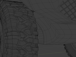 minibus suv low-poly Modèle 3D