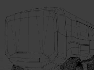 minibus suv low-poly 3D Model