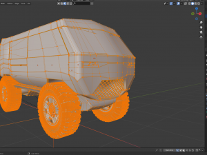 minibus suv low-poly Modèle 3D