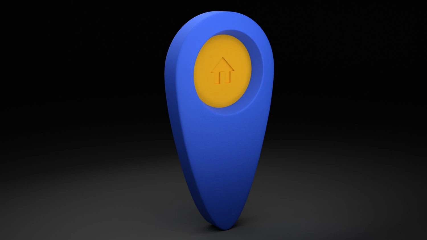 geolocation icon low-poly 3D Model .c4d .max .obj .3ds .fbx .stl .blend 