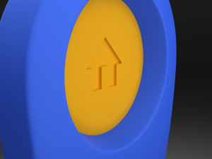 geolocation icon low-poly 3D 模型