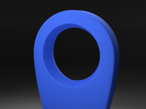 geolocation icon low-poly 3D 模型