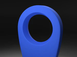 geolocation icon low-poly 3D Model