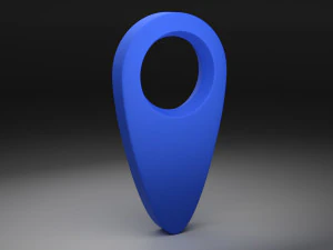 geolocation icon low-poly 3D Model