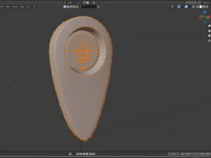 geolocation icon low-poly 3D Model
