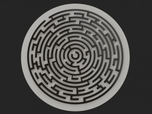 round maze free low-poly 3D Модель