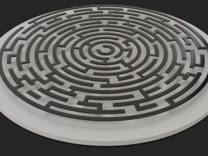 round maze free low-poly 3D Model