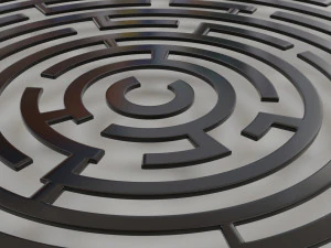 round maze free low-poly 3D Model
