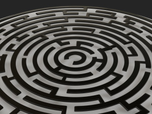 round maze free low-poly 3D 模型