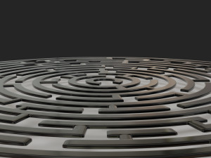 round maze free low-poly 3D 模型