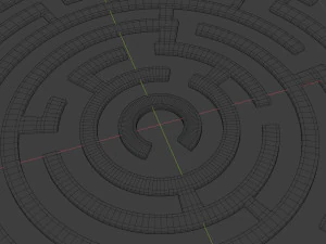 round maze free low-poly 3D Model