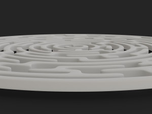 round maze free low-poly 3D मॉडल