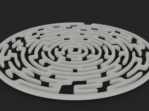 round maze free low-poly 3D मॉडल