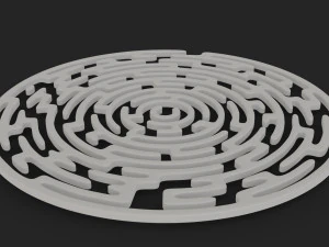 round maze free low-poly 3D Model